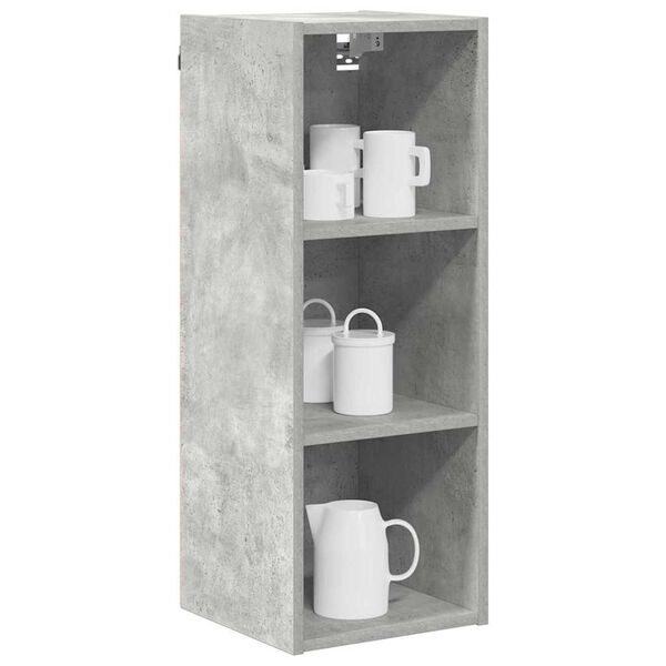 vidaXL Hanging Cabinet Concrete Grey 30 x 29.5 x 80 cm Engineered Wood