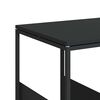 vidaXL Side Table with Wheels Black 55x36x63.5 cm Engineered Wood