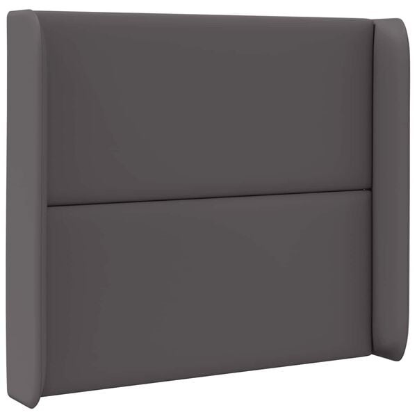 vidaXL Headboard Ear Grey 80 x 16 x 4 cm PVC