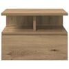 vidaXL Floating Nightstand 2 pcs Artisan Oak 40 x 31 x 28 cm