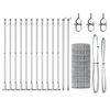 vidaXL Fence with Posts Silver 0.6 x 25 m Steel