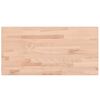 vidaXL Bathroom Countertop 100x50x1.5 cm Solid Wood Beech