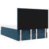 vidaXL Ottoman Bed with Mattresses Dark Blue 140x200cm Velvet