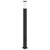vidaXL Bollard Lights with Sensor&Outlet 3 pcs 110 cm Black IP44