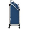 vidaXL Laundry Sorter with 3 Bags Blue Steel