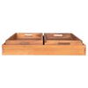 House Nordic 3 Piece Tray Christina with handles Teak Natural