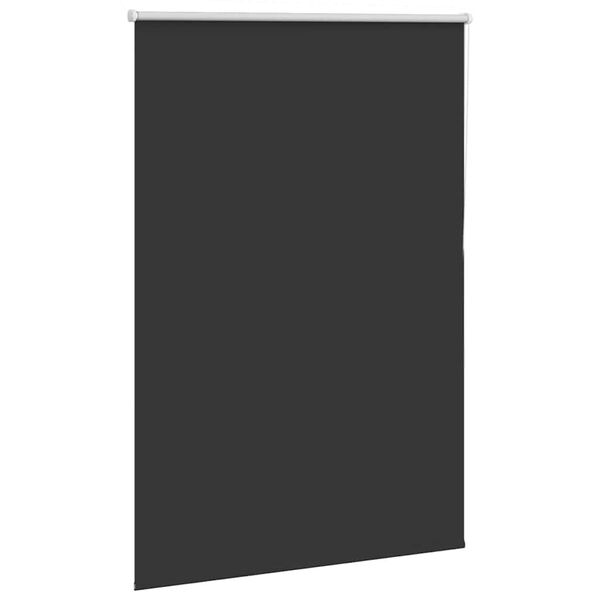 vidaXL Roller Blind Blackout Black 100x150 cm Fabric Width 95.7 cm Polyester