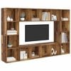 vidaXL TV Cabinet Set 4 pcs Brown 37 x 37 x 142.5 cm Engineered Wood