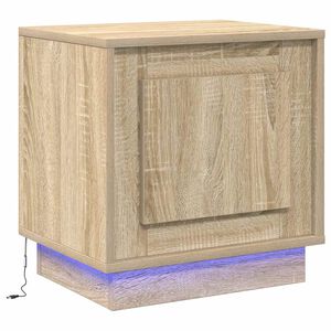 vidaXL Bedside Cabinet Sonoma Oak 44 x 34.5 x 45 cm Engineered Wood