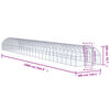 vidaXL Outdoor Chicken Coop 3x24x2 m Galvanised Steel
