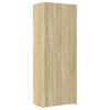 vidaXL Storage Cabinet Sonoma Oak 70x42.5x225 cm Engineered Wood