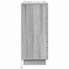 vidaXL LED Sideboard Grey Sonoma 90 x 32 x 75 cm Engineered Wood