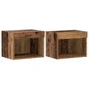 vidaXL TV Cabinet Set 2 pcs Old Wood 40 x 30 x 30 cm Engineered Wood