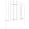 vidaXL Garden Fence White 170 x 150 cm