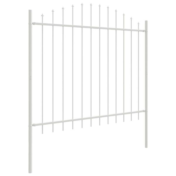 vidaXL Garden Fence White 170 x 150 cm