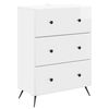 vidaXL Drawer Cabinet High Gloss White 66 x 34.5 x 90 cm
