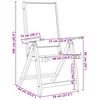 vidaXL Folding Garden Chairs 2 pcs Solid Wood Acacia and Textilene