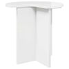 vidaXL Side Table High Gloss White &Oslash; 39 x 38 cm Engineered Wood