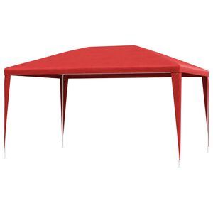 vidaXL Party Tent 400 x 300 x 255 cm Red PE and Steel