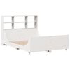 vidaXL Bookcase Bed without Mattress White 120x200 cm Solid Wood