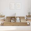 vidaXL Storage Bed Frame Artisan Oak 180 x 200 cm Engineered Wood