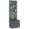 vidaXL Garden Privacy Screen Anthracite 50 x 140 cm Cold-rolled steel