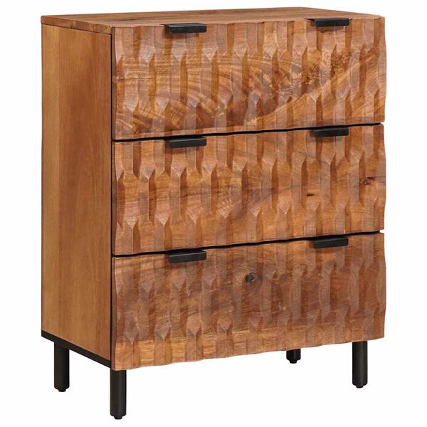 vidaXL Sideboard Acacia Brown Finish 60 x 33 x 75 cm Solid Mango Wood