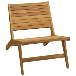 vidaXL Folding Chair Solid Wood Teak
