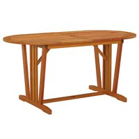 vidaXL Garden Table 160x85x75 cm Solid Wood Eucalyptus