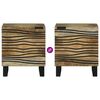 vidaXL Bedside Cabinet 2 pcs Brown 40 x 33 x 46 cm Solid Acacia wood
