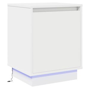 vidaXL Bedside Cabinet White 39 x 34.5 x 50 cm Engineered wood