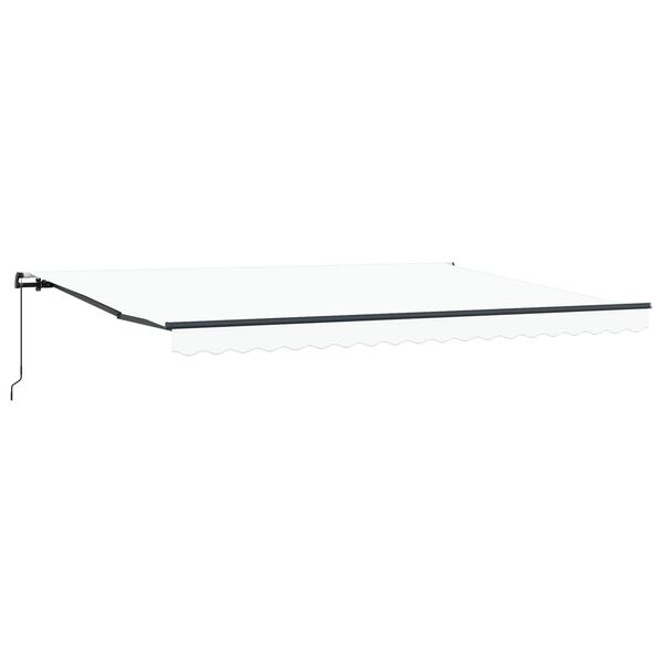 vidaXL Retractable Awning White 450 x 300 cm Polyester and Steel