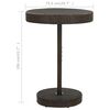 vidaXL Garden Table Brown 75.5x106 cm Poly Rattan