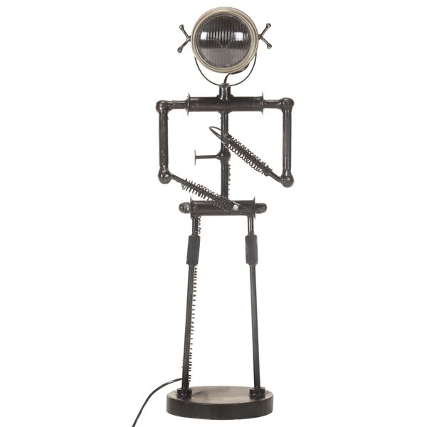 vidaXL Stand Lamp with Motorbike Headlight Doll Shape E27