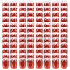 vidaXL Glass Jam Jars with White and Red Lid 96 pcs 230 ml