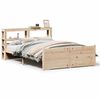 vidaXL Bed Frame with Headboard without Mattress 140x190 cm