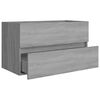 vidaXL Sink Cabinet Grey Sonoma 80x38.5x45 cm Engineered Wood