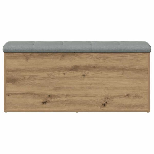 vidaXL Storage Bench Artisan Oak 102x42x45 cm Engineered Wood