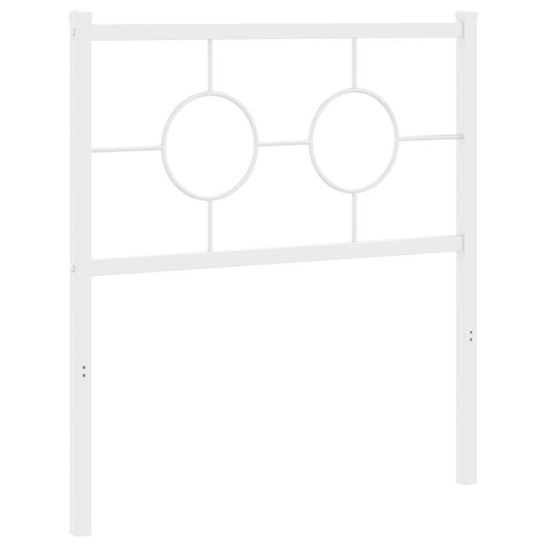 vidaXL Metal Headboard White 80 cm