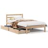 vidaXL Bed Frame without Mattress 90x190 cm Single Solid Wood Pine