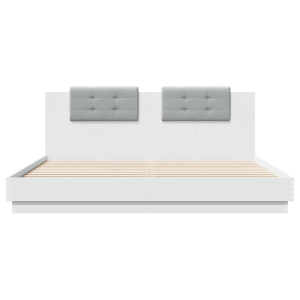 vidaXL Bed Frame without Mattress White 160x200 cm