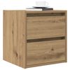 vidaXL Wall-mounted Bedside Cabinet Artisan Oak 38x34x40 cm