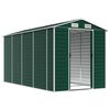 vidaXL Garden Shed Green 191x385x198 cm Galvanised Steel