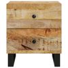 vidaXL Bedside Cabinet 40x33x46 cm Solid Wood Mango