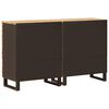vidaXL Sideboard 2 pcs Brown 60 x 33 x 75 cm Solid Mango Wood