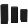 vidaXL Wall Cube Shelves 3 pcs Black MDF