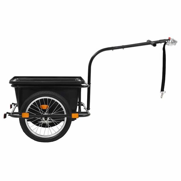 vidaXL Bike Trailer Black 50 L