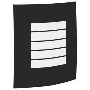 vidaXL Outdoor Wall Light Black 23.5 x 9 x 26 cm