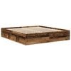 vidaXL Bed Frame without Mattress Old Wood 200x200cm Engineered Wood