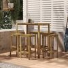 vidaXL 7 Piece Garden Bar Set Impregnated Pinewood